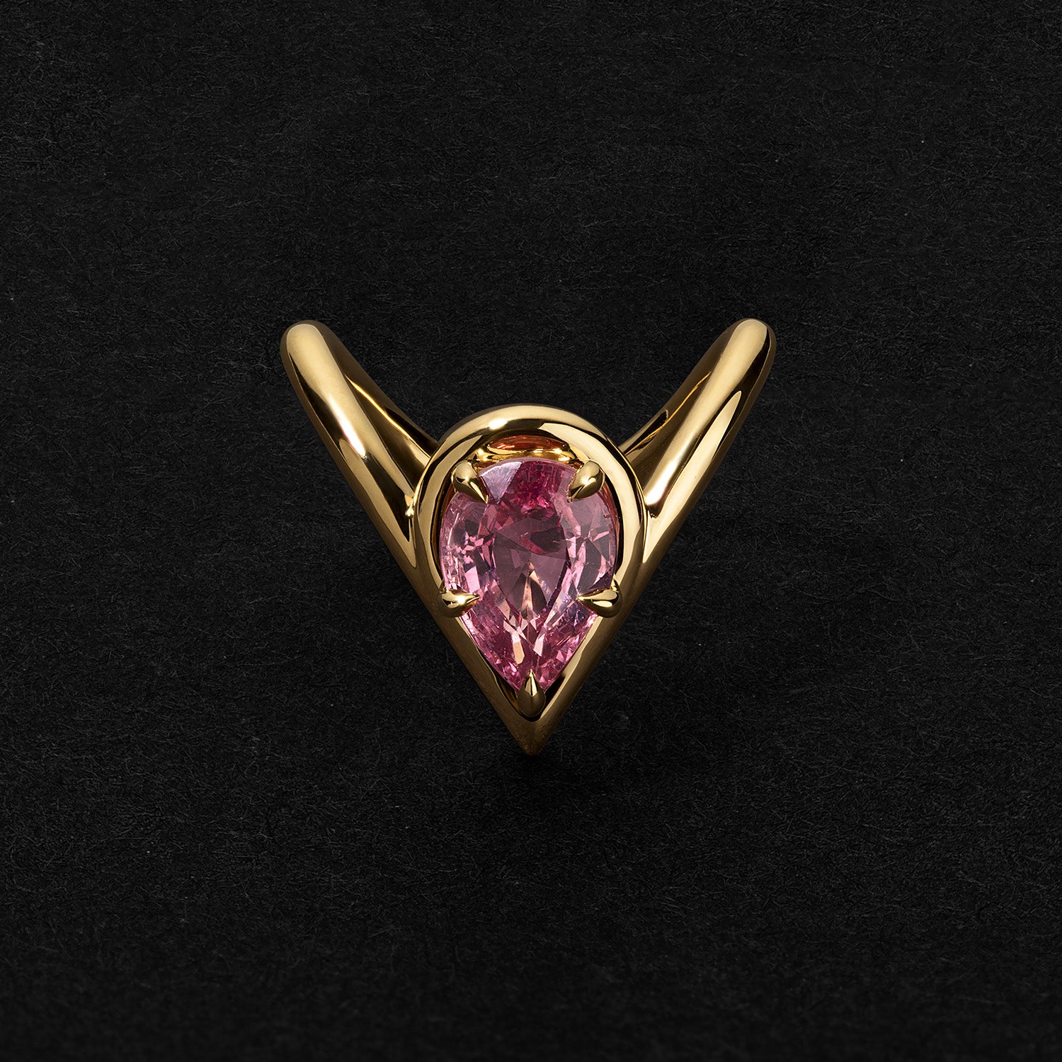 Pink Spinel Laith Pinky Ring