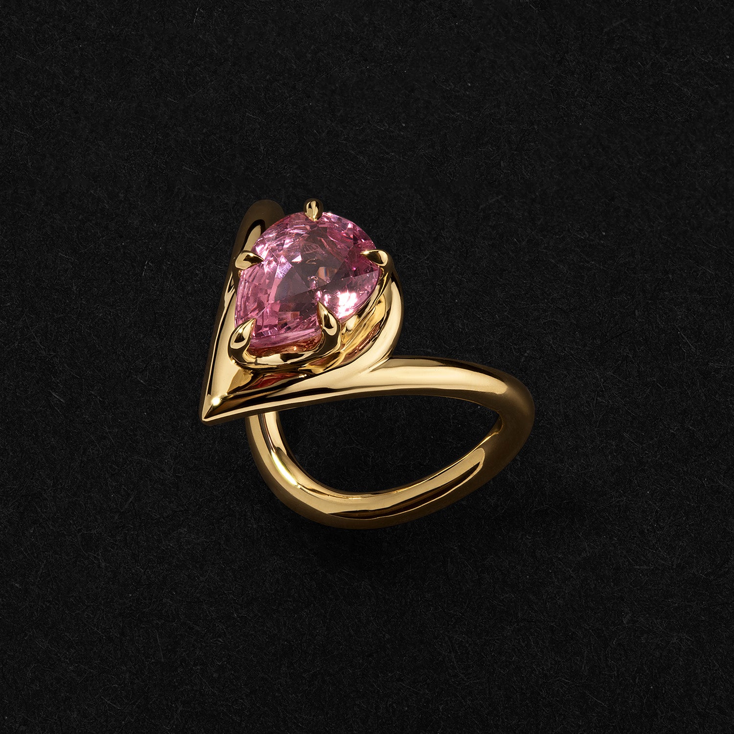 Pink Spinel Laith Pinky Ring – Arden Kanet